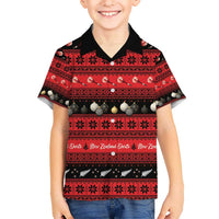 New Zealand Darts Christmas Hawaiian Shirt Merry Xmas Aotearoa Maori Red - Polynesian Pride