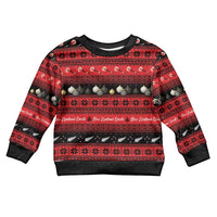 New Zealand Darts Christmas Kid Ugly Christmas Sweater Merry Xmas Aotearoa Maori Red - Polynesian Pride