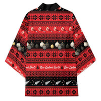 New Zealand Darts Christmas Kimono Merry Xmas Aotearoa Maori Red - Polynesian Pride