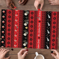 New Zealand Darts Christmas Puzzle Merry Xmas Aotearoa Maori Red - Polynesian Pride