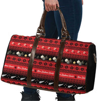 New Zealand Darts Christmas Travel Bag Merry Xmas Aotearoa Maori Red - Polynesian Pride