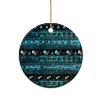 New Zealand Darts Christmas Ceramic Ornament Merry Xmas Aotearoa Maori Paua Shell LT14 - Polynesian Pride
