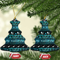 New Zealand Darts Christmas Ceramic Ornament Merry Xmas Aotearoa Maori Paua Shell LT14 Christmas Tree Cyan - Polynesian Pride