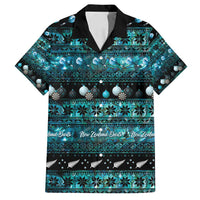 New Zealand Darts Christmas Family Matching Summer Maxi Dress and Hawaiian Shirt Merry Xmas Aotearoa Maori Paua Shell - Polynesian Pride