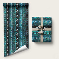 New Zealand Darts Christmas Wrapping Paper Merry Xmas Aotearoa Maori Paua Shell - Polynesian Pride