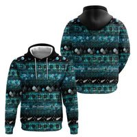 New Zealand Darts Christmas Zip Hoodie Merry Xmas Aotearoa Maori Paua Shell LT14 - Polynesian Pride