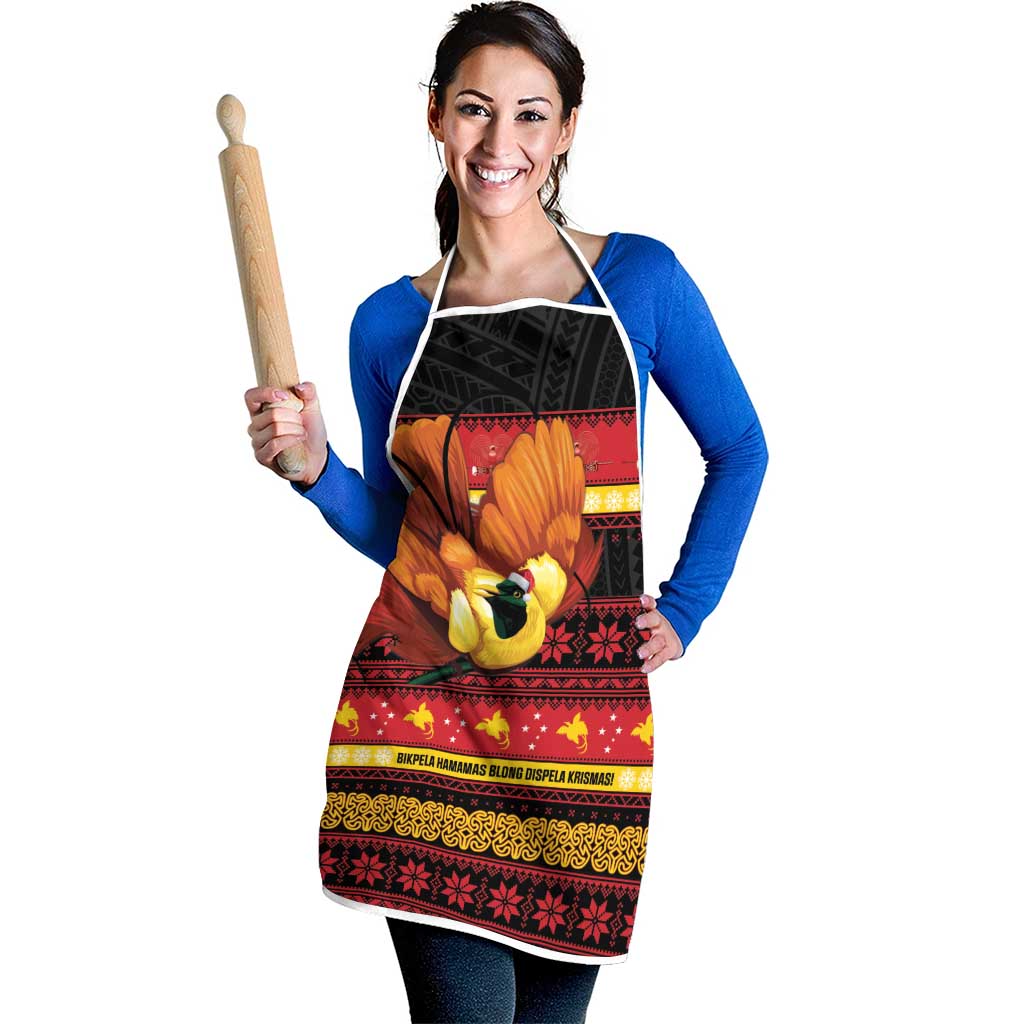 Papua New Guinea Christmas Apron Bikpela hamamas blong dispela Krismas - Polynesian Pride