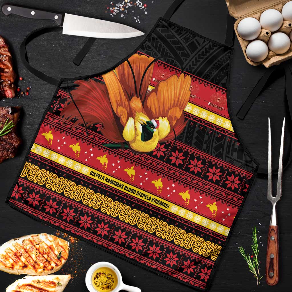 Papua New Guinea Christmas Apron Bikpela hamamas blong dispela Krismas - Polynesian Pride