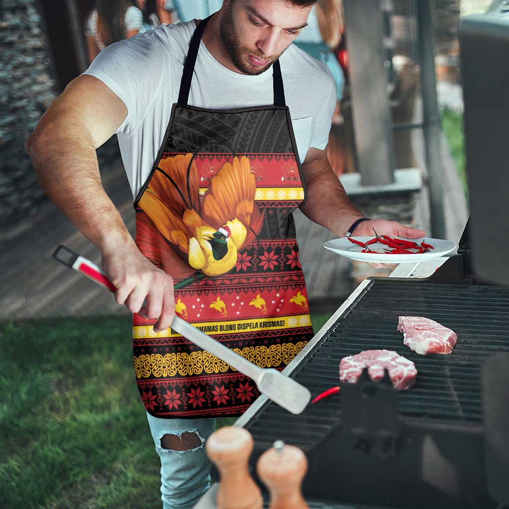 Papua New Guinea Christmas Apron Bikpela hamamas blong dispela Krismas - Polynesian Pride