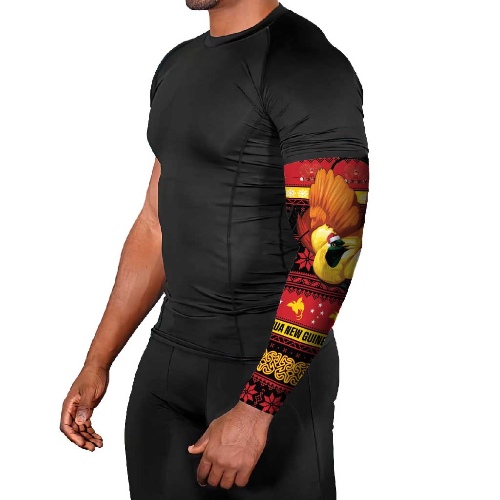 Papua New Guinea Christmas Arm Sleeves Bikpela hamamas blong dispela Krismas LT14 - Polynesian Pride