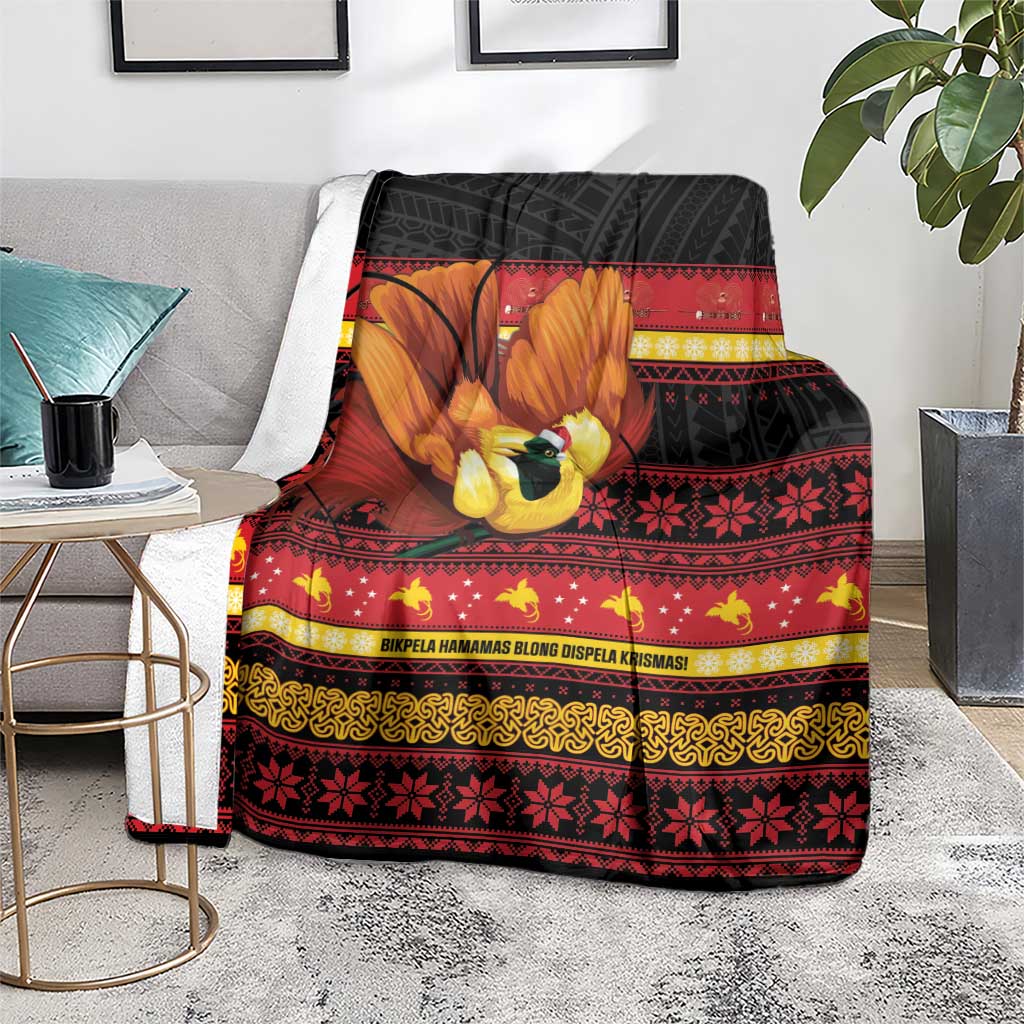 Papua New Guinea Christmas Blanket Bikpela hamamas blong dispela Krismas LT14 - Polynesian Pride