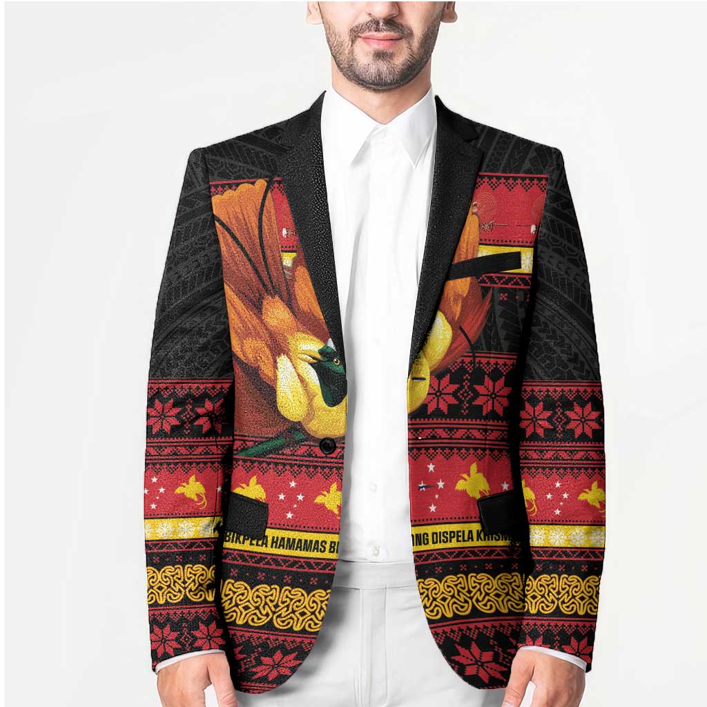 Papua New Guinea Christmas Blazer Bikpela hamamas blong dispela Krismas LT14 - Polynesian Pride