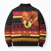 Papua New Guinea Christmas Bomber Puffer Jacket Bikpela hamamas blong dispela Krismas LT14 - Polynesian Pride