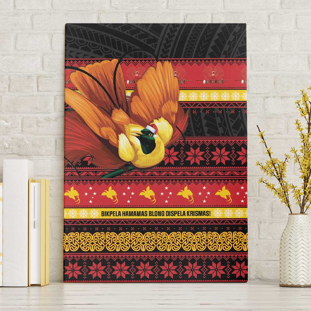 Papua New Guinea Christmas Canvas Wall Art Bikpela hamamas blong dispela Krismas - Polynesian Pride