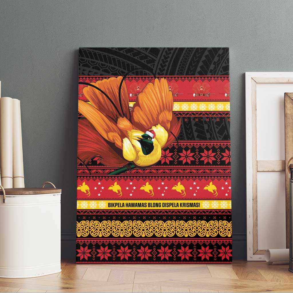 Papua New Guinea Christmas Canvas Wall Art Bikpela hamamas blong dispela Krismas LT14 - Polynesian Pride