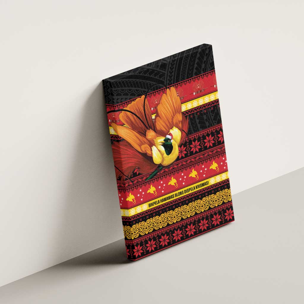 Papua New Guinea Christmas Canvas Wall Art Bikpela hamamas blong dispela Krismas LT14 - Polynesian Pride