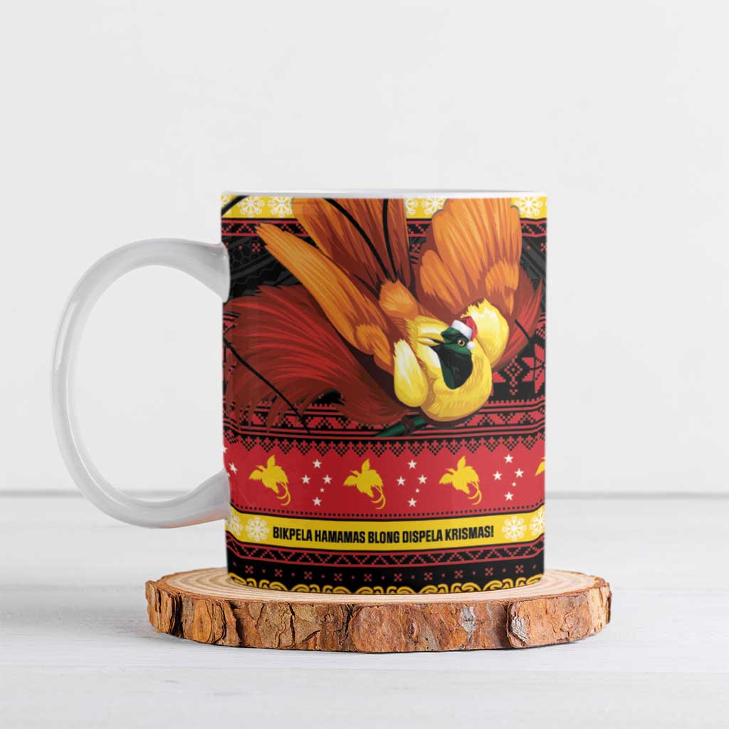 Papua New Guinea Christmas Ceramic Mug Bikpela hamamas blong dispela Krismas - Polynesian Pride