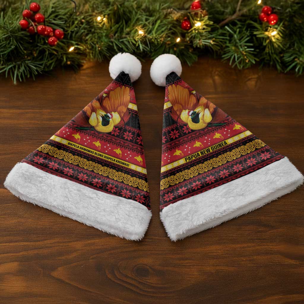 Papua New Guinea Christmas Santa Hat Bikpela hamamas blong dispela Krismas - Polynesian Pride