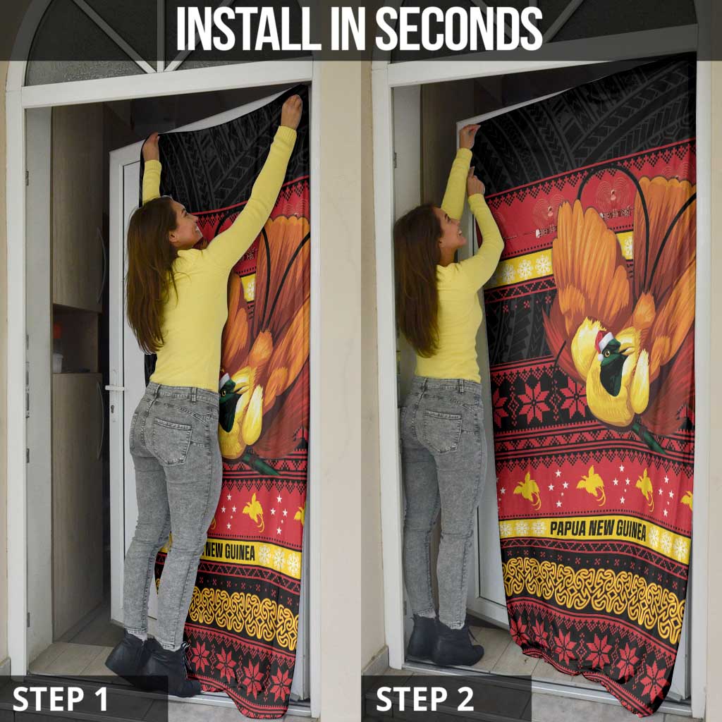 Papua New Guinea Christmas Door Cover Bikpela hamamas blong dispela Krismas - Polynesian Pride