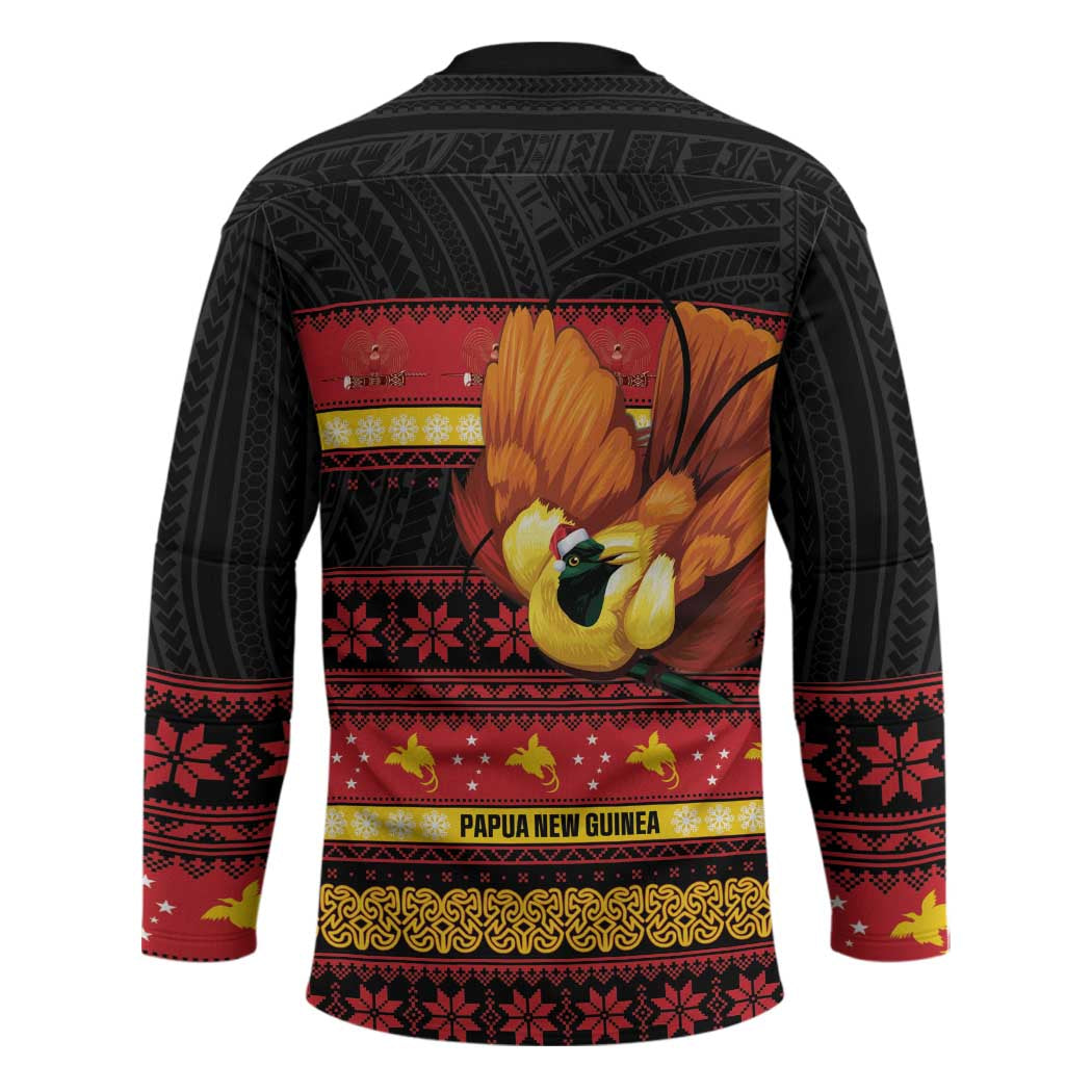 Papua New Guinea Christmas Hockey Jersey Bikpela hamamas blong dispela Krismas - Polynesian Pride