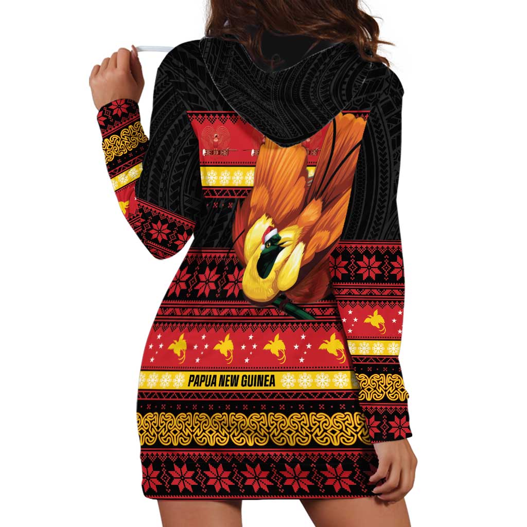 Papua New Guinea Christmas Hoodie Dress Bikpela hamamas blong dispela Krismas LT14 - Polynesian Pride