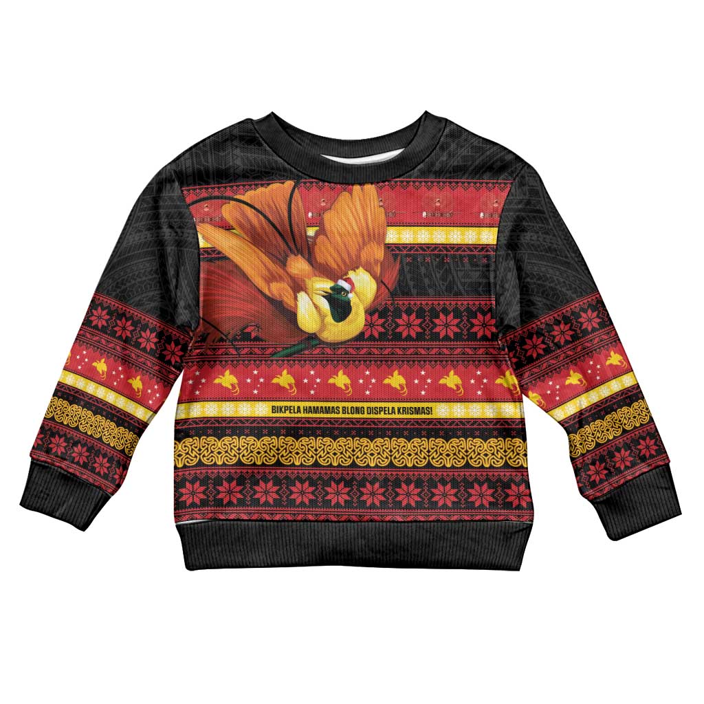 Papua New Guinea Christmas Kid Ugly Christmas Sweater Bikpela hamamas blong dispela Krismas - Polynesian Pride