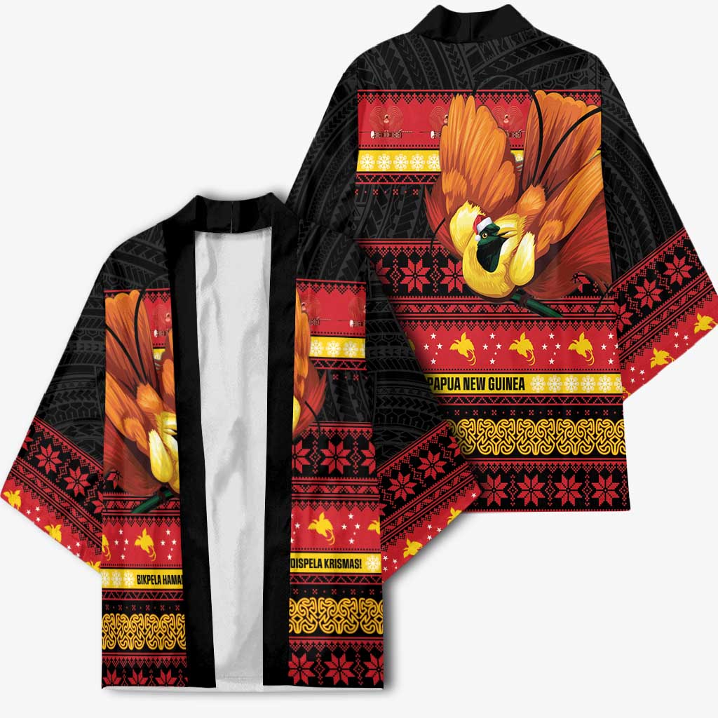 Papua New Guinea Christmas Kimono Bikpela hamamas blong dispela Krismas LT14 - Polynesian Pride