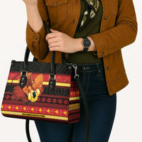 Papua New Guinea Christmas Leather Bag Bikpela hamamas blong dispela Krismas - Polynesian Pride