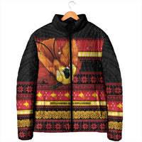 Papua New Guinea Christmas Padded Jacket Bikpela hamamas blong dispela Krismas LT14 - Polynesian Pride