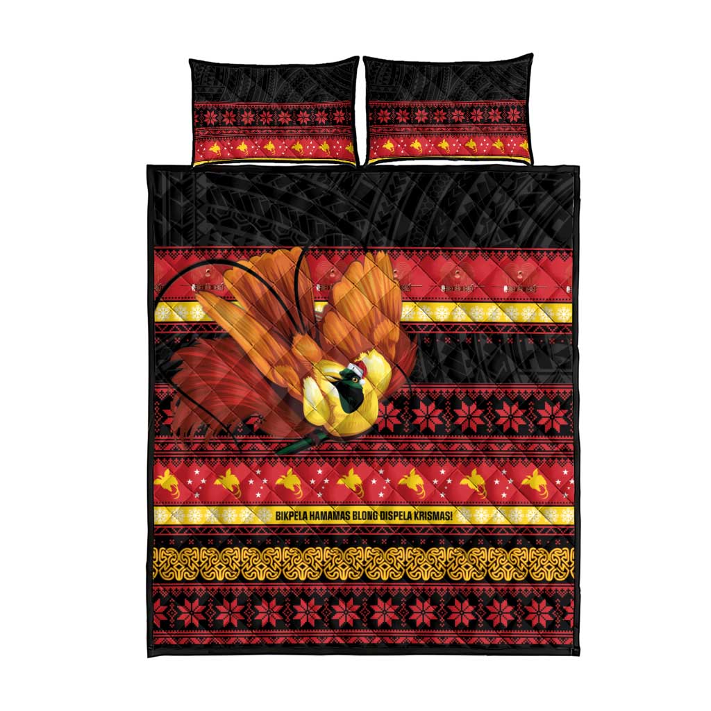 Papua New Guinea Christmas Quilt Bed Set Bikpela hamamas blong dispela Krismas LT14 - Polynesian Pride