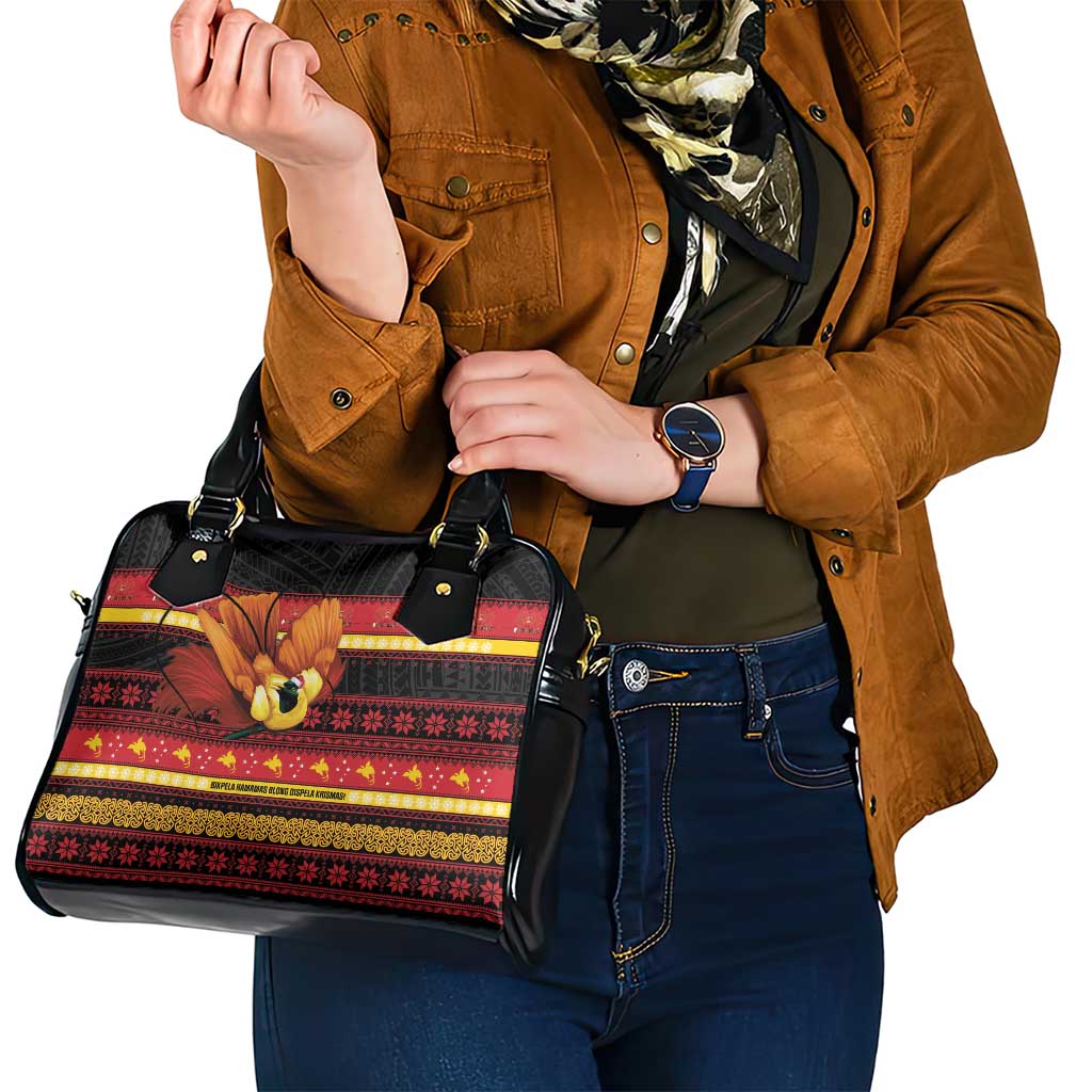 Papua New Guinea Christmas Shoulder Handbag Bikpela hamamas blong dispela Krismas LT14 - Polynesian Pride