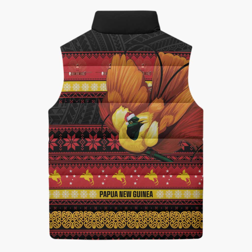 Papua New Guinea Christmas Sleeveless Puffer Jacket Bikpela hamamas blong dispela Krismas LT14 - Polynesian Pride