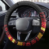 Papua New Guinea Christmas Steering Wheel Cover Bikpela hamamas blong dispela Krismas LT14 - Polynesian Pride