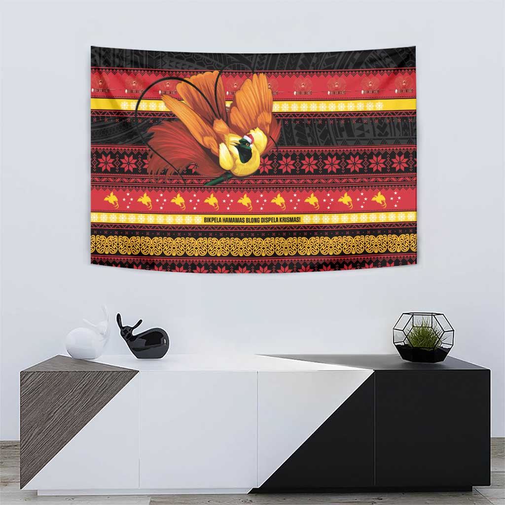 Papua New Guinea Christmas Tapestry Bikpela hamamas blong dispela Krismas LT14 - Polynesian Pride