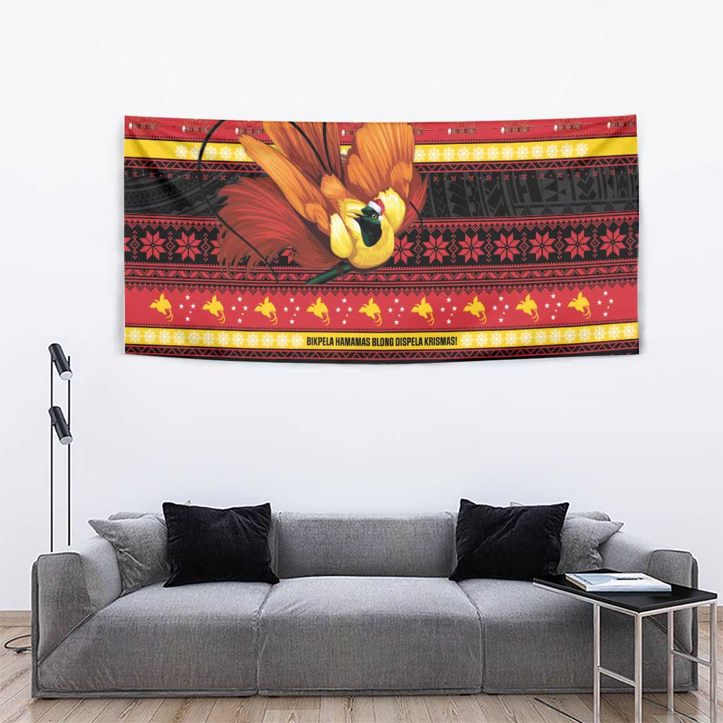 Papua New Guinea Christmas Tapestry Bikpela hamamas blong dispela Krismas LT14 - Polynesian Pride