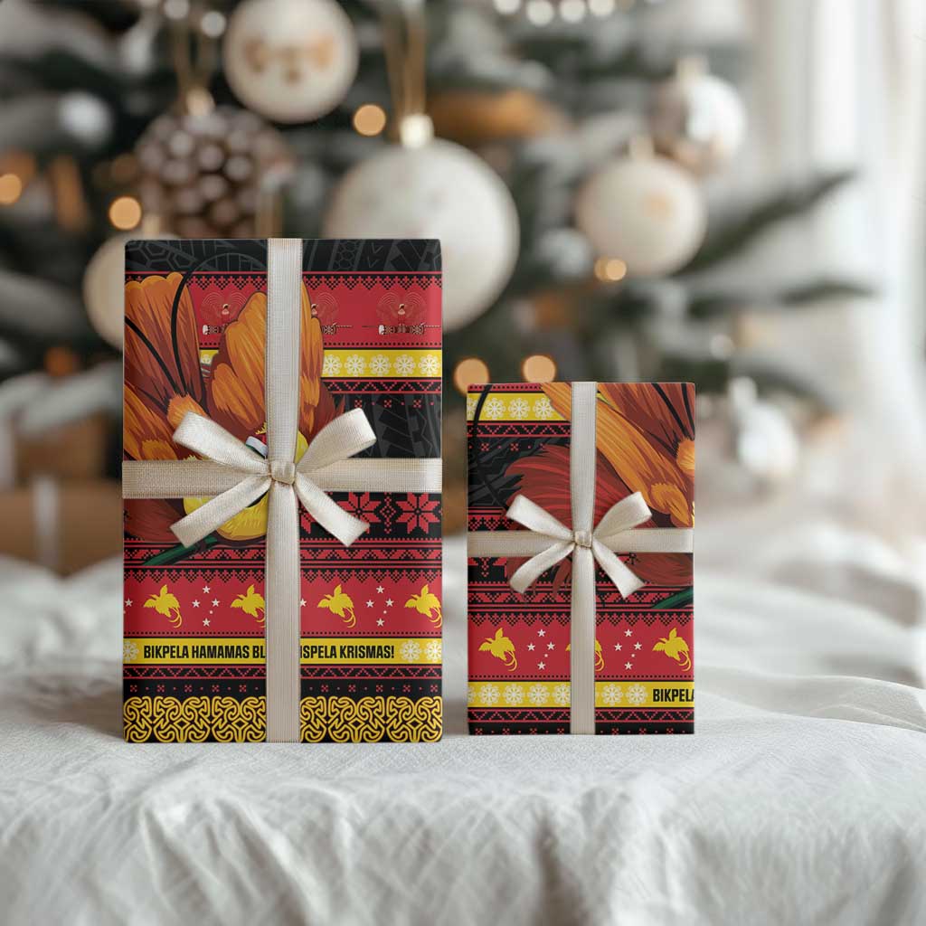 Papua New Guinea Christmas Wrapping Paper Bikpela hamamas blong dispela Krismas LT14 - Polynesian Pride