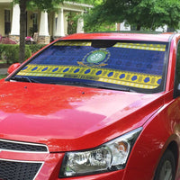 Niue Christmas Auto Sun Shade Monuina e Kilisimasi Hiapo Motifs - Polynesian Pride