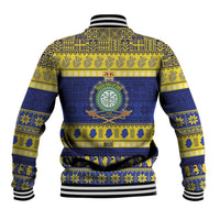 Niue Christmas Baseball Jacket Monuina e Kilisimasi Hiapo Motifs - Polynesian Pride