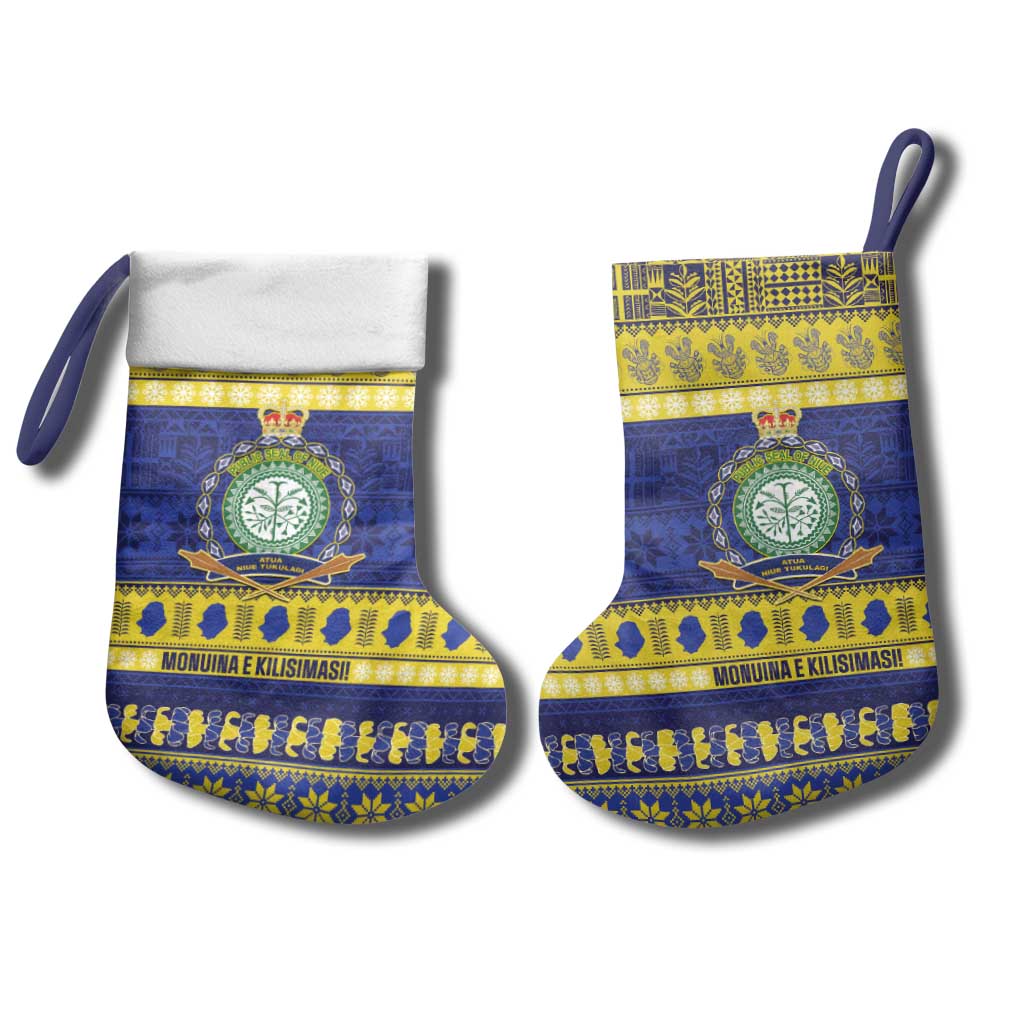 Niue Christmas Stocking Monuina e Kilisimasi Hiapo Motifs LT14 - Polynesian Pride