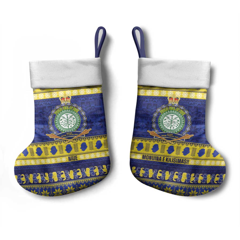 Niue Christmas Stocking Monuina e Kilisimasi Hiapo Motifs LT14 - Polynesian Pride