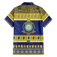 Niue Christmas Family Matching Tank Maxi Dress and Hawaiian Shirt Monuina e Kilisimasi Hiapo Motifs LT14 - Polynesian Pride