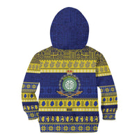 Niue Christmas Kid Hoodie Monuina e Kilisimasi Hiapo Motifs - Polynesian Pride