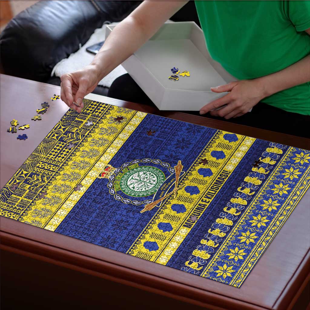 Niue Christmas Puzzle Monuina e Kilisimasi Hiapo Motifs - Polynesian Pride