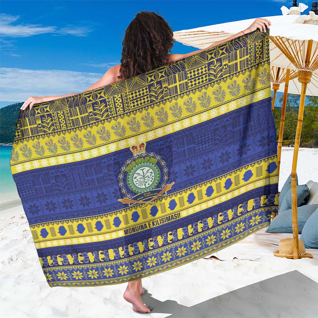 Niue Christmas Sarong Monuina e Kilisimasi Hiapo Motifs - Polynesian Pride