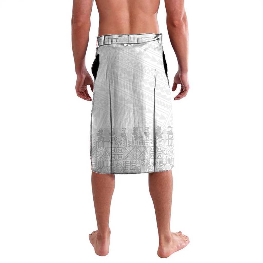 Niue White Sunday Lavalava Tapu Fanau Ia Puakenikeni Hiapo Pattern - Polynesian Pride