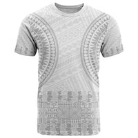 Niue White Sunday T Shirt Tapu Fanau Ia Puakenikeni Hiapo Pattern - Polynesian Pride