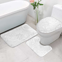 Tapu Fanau Ia Niue Bathroom Set Happy White Sunday Unique Hiapo - Polynesian Pride