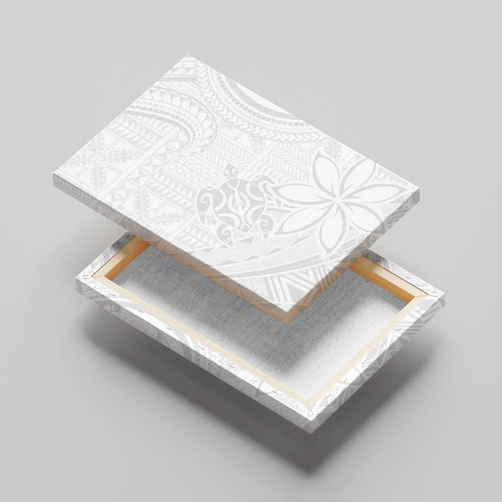 Tapu Fanau Ia Niue Canvas Wall Art Happy White Sunday Unique Hiapo - Polynesian Pride