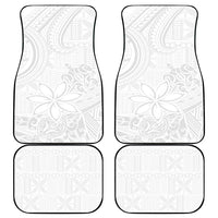 Tapu Fanau Ia Niue Car Mats Happy White Sunday Unique Hiapo - Polynesian Pride