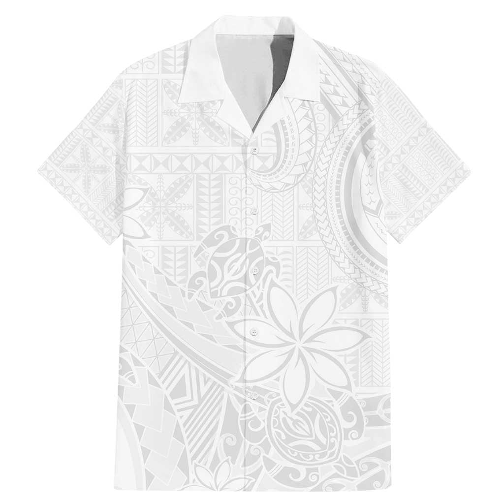 Tapu Fanau Ia Niue Family Matching Mermaid Dress and Hawaiian Shirt Happy White Sunday Unique Hiapo - Polynesian Pride